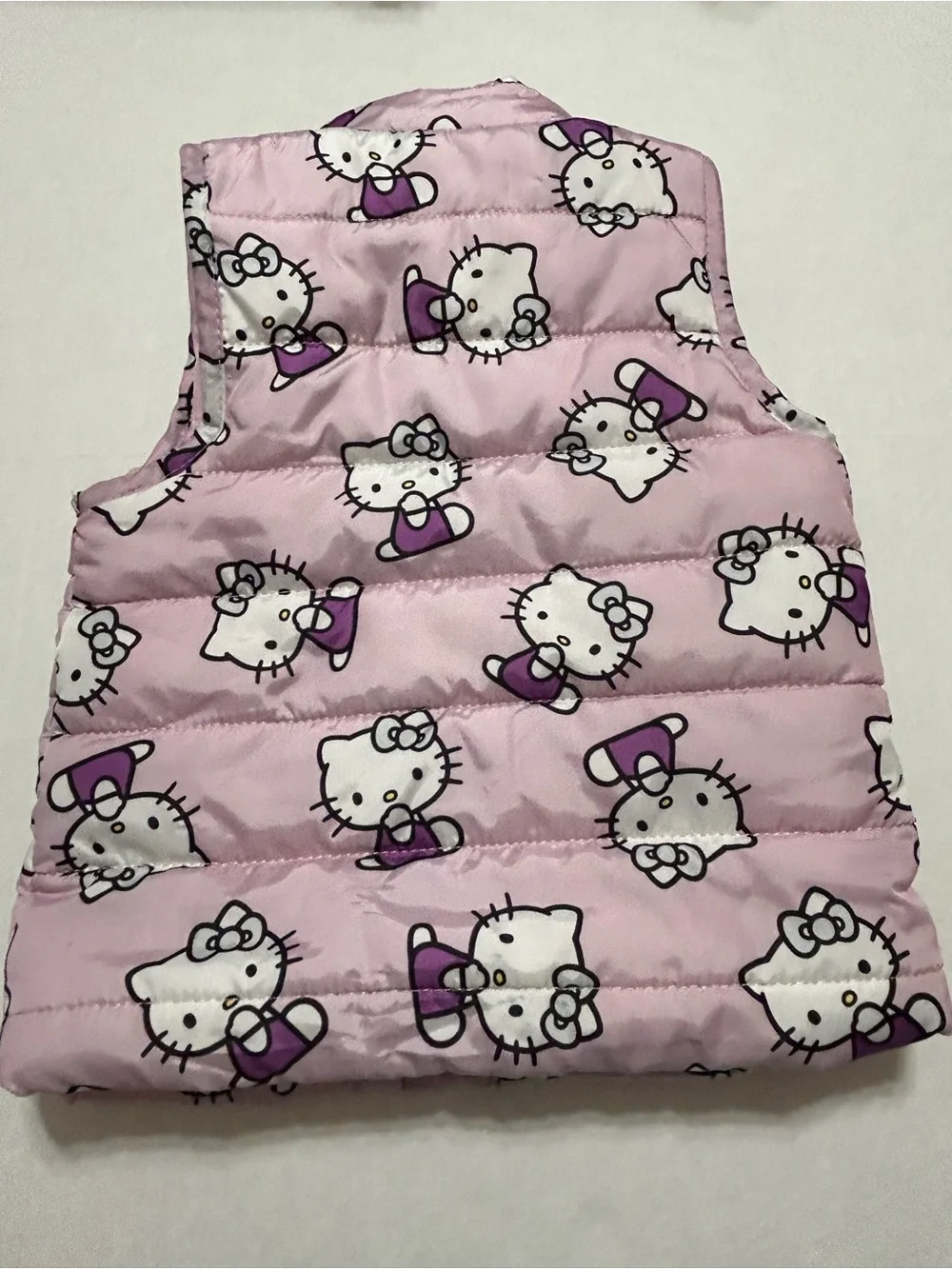 Sanrio Baby Girl 18 M Hello Kitty Pink Puffer Vest Character Zipper Pull